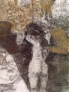 Edgar Degas After bath Sweden oil painting artist